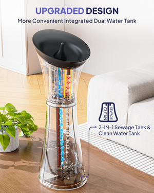 Upgraded Ear Wax Removal with One-Piece Waste Tank, Safe Ear Cleaner with Smart Water Temperature Sensor, Effective Ear Irrigation Kit with 4 Pressure Levels & USB-C Cable, IPX7, Black