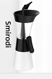 Smirodi Electric ear wash, large capacity water tank design, multiple adjustable water pressures, powerful cleaning, matching replacement soft earplugs, long-lasting battery life (black and white)