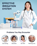 Electric Ear Wax Removal, Water Powered Cleaner, Cleaning Kit, Safe & Effective Earwax Removal Kit with 4 Mode Settings, 10 Tips Catch Basin, White
