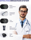 KAUGIC Upgraded Ear Wax Removal with One-Piece Waste Tank, Safe Ear Cleaner with Smart Water Temperature Sensor, Effective Ear Irrigation Kit with 4 Pressure Levels & USB-C Cable, IPX7, Black