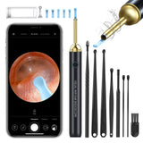 KAUGIC Ear Wax Removal Tool Camera - Premium Ear Cleaner with Camera with 6-axis Gyroscope 350mAh Battery, Wireless Otoscope with 1080P 500W HD Waterproof Ear Camera, Earwax Removal Kit for iPhone, Android