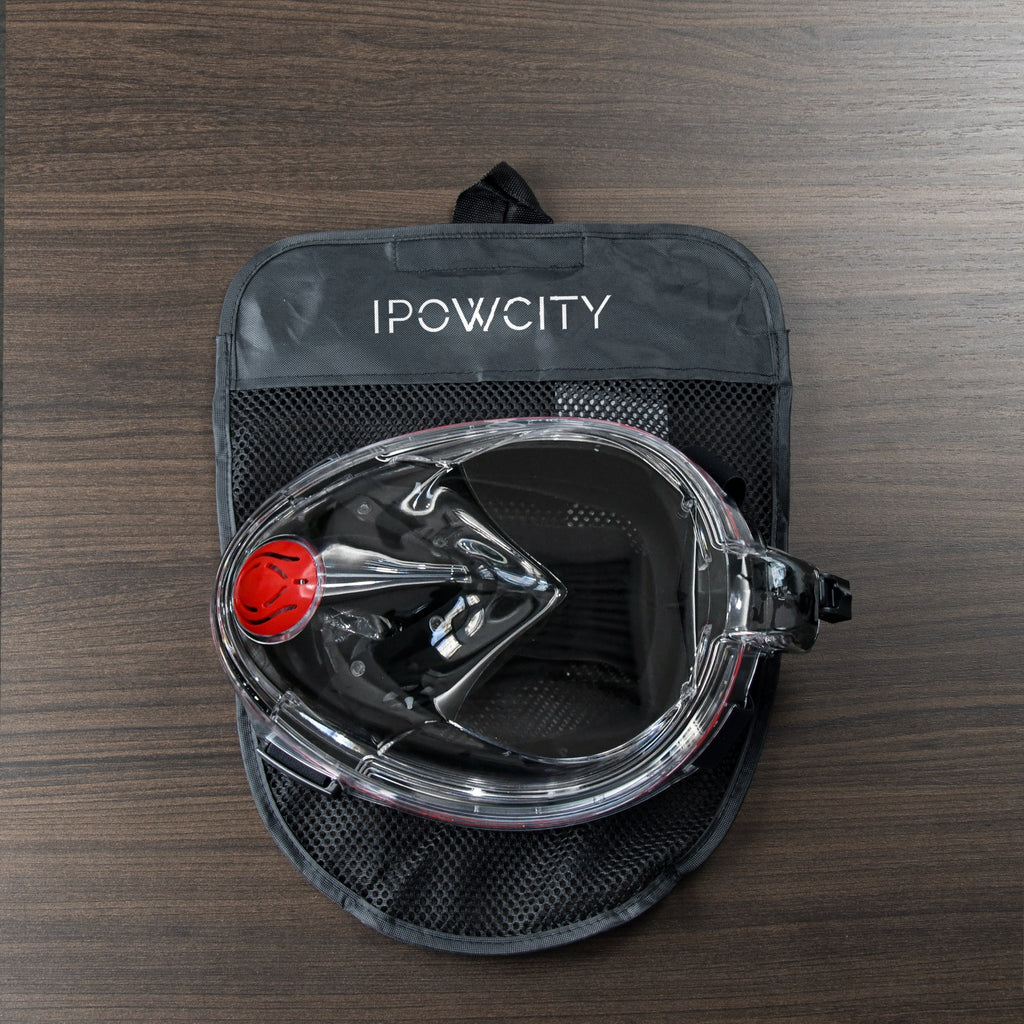 IPOWCITY Full Face Snorkel Mask - Snorkeling Gear for Adults & Kids