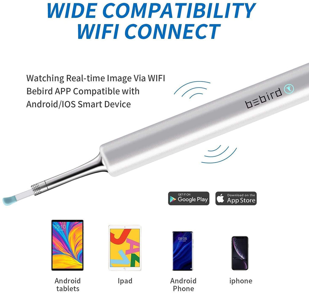 BEBIRD C3 PRO - Otoscope Ear Wax Removal - wide compatibility wifi connect